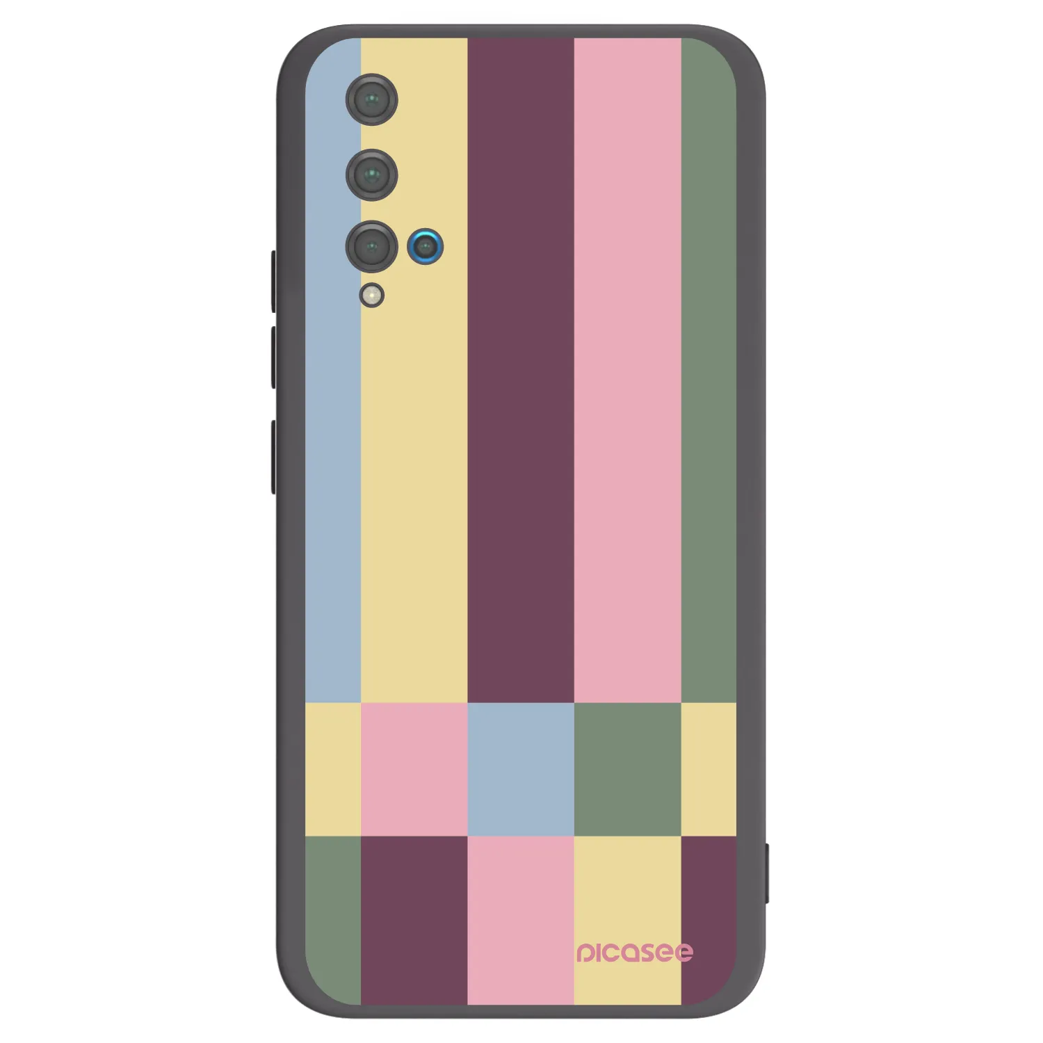 Picasee crna silikonska maskica za Huawei Nova 5T - Lobby tiles