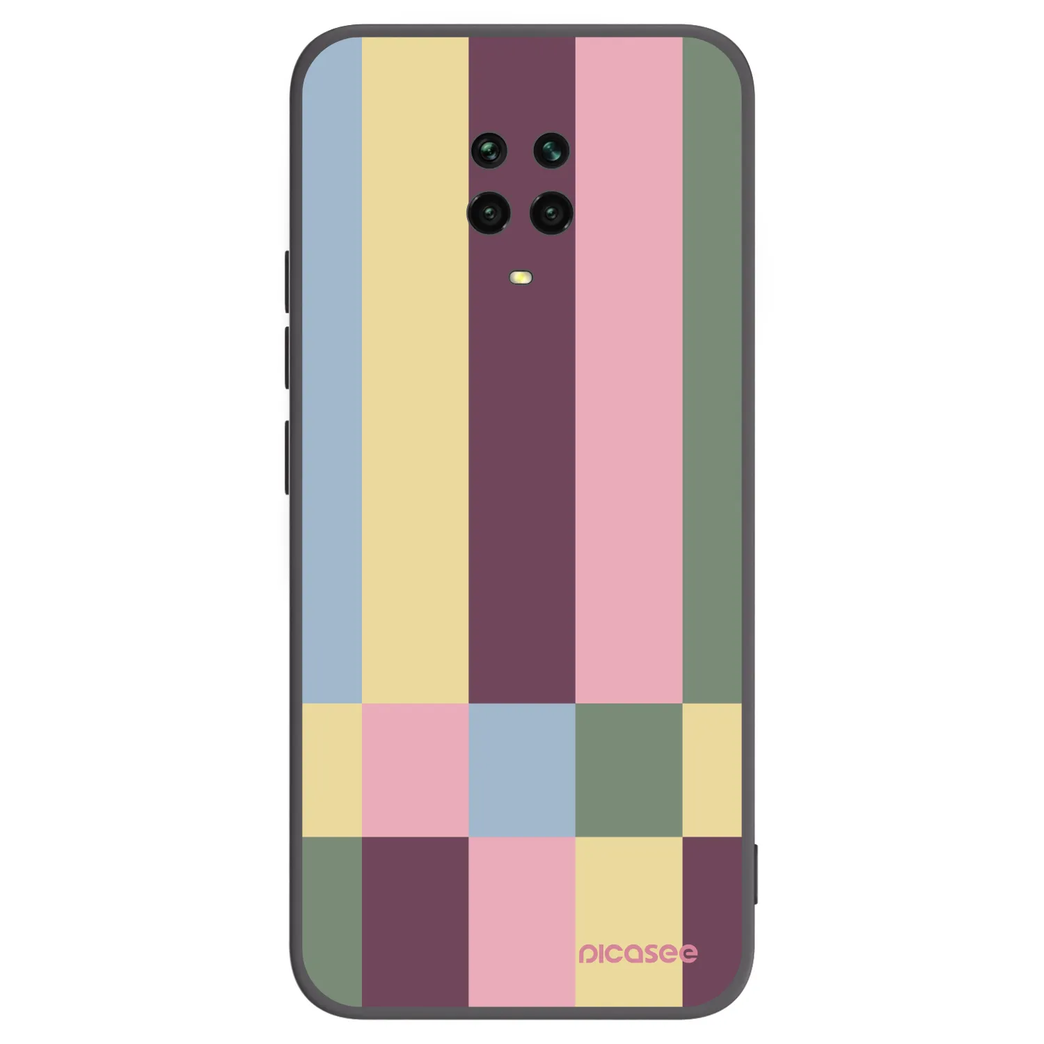 Picasee crna silikonska maskica za Xiaomi Redmi Note 9 Pro - Lobby tiles