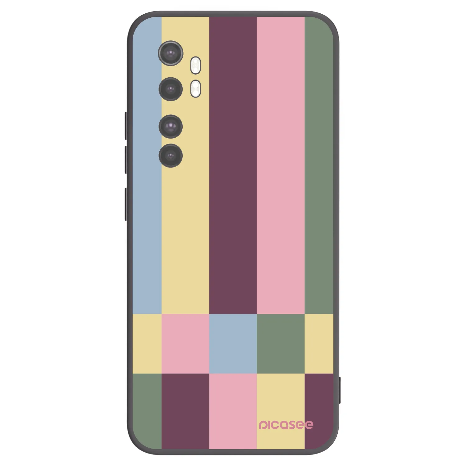 Picasee crna silikonska maskica za Xiaomi Mi Note 10 Lite - Lobby tiles