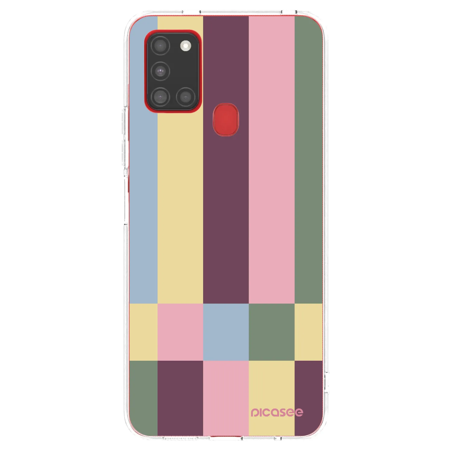 Picasee silikonska prozirna maskica za Samsung Galaxy A21s - Lobby tiles