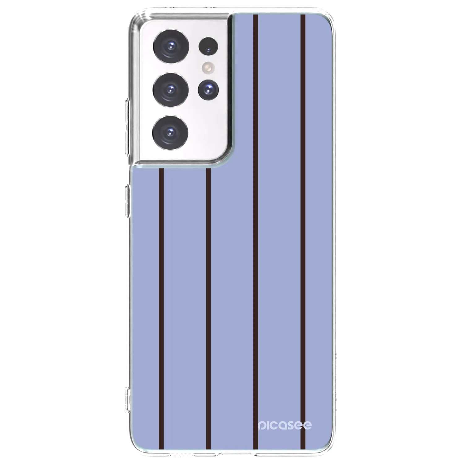Picasee silikonska prozirna maskica za Samsung Galaxy S21 Ultra 5G G998B - Poolside member