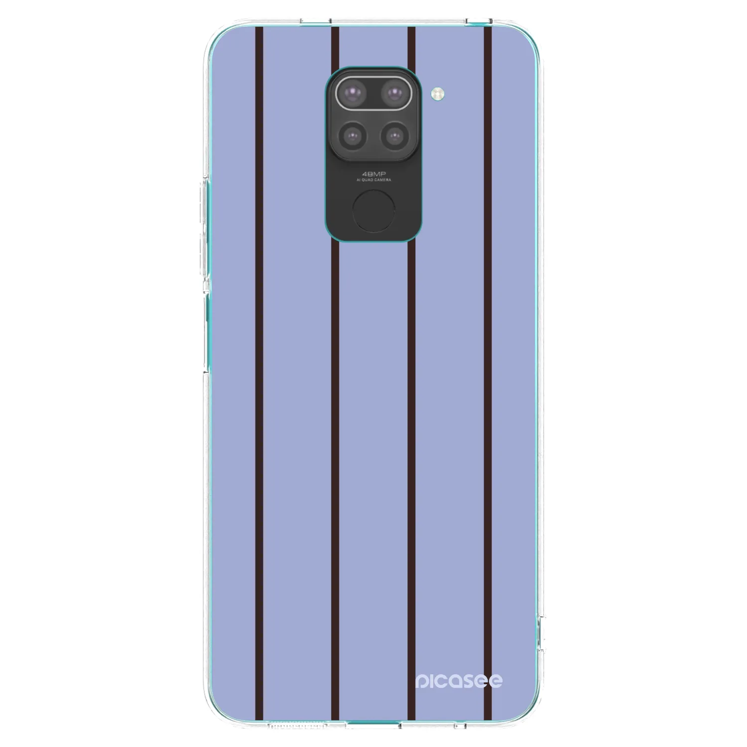Picasee crna silikonska maskica za Xiaomi Redmi Note 9 - Poolside member