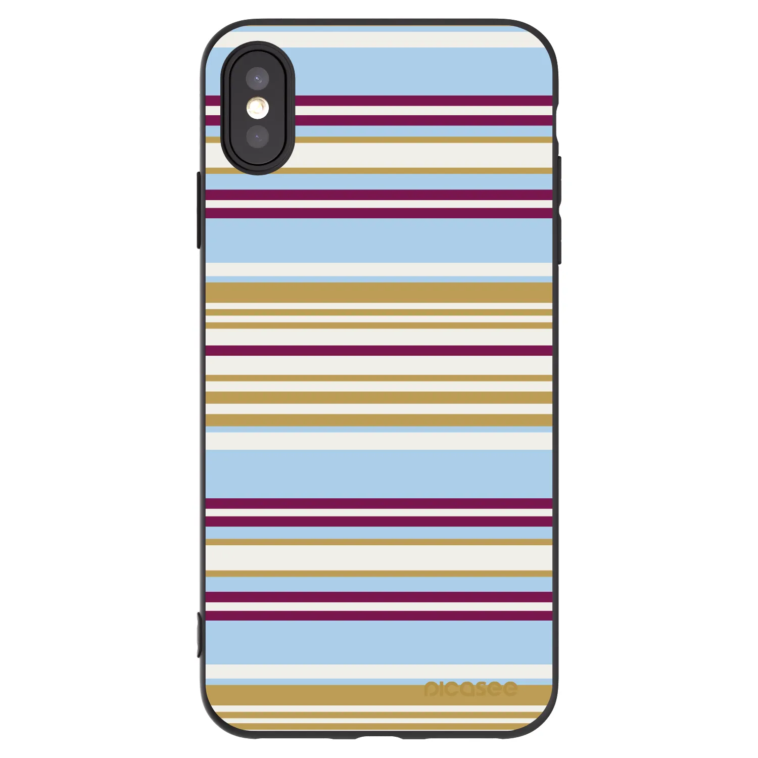 Picasee crna silikonska maskica za Apple iPhone XS Max - Souvenir