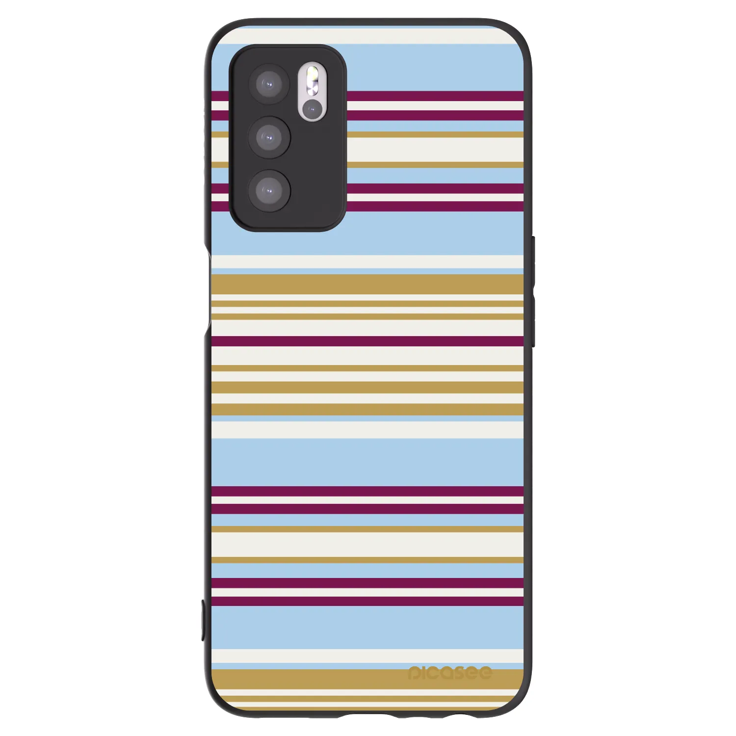 Picasee crna silikonska maskica za OPPO A16s - Souvenir