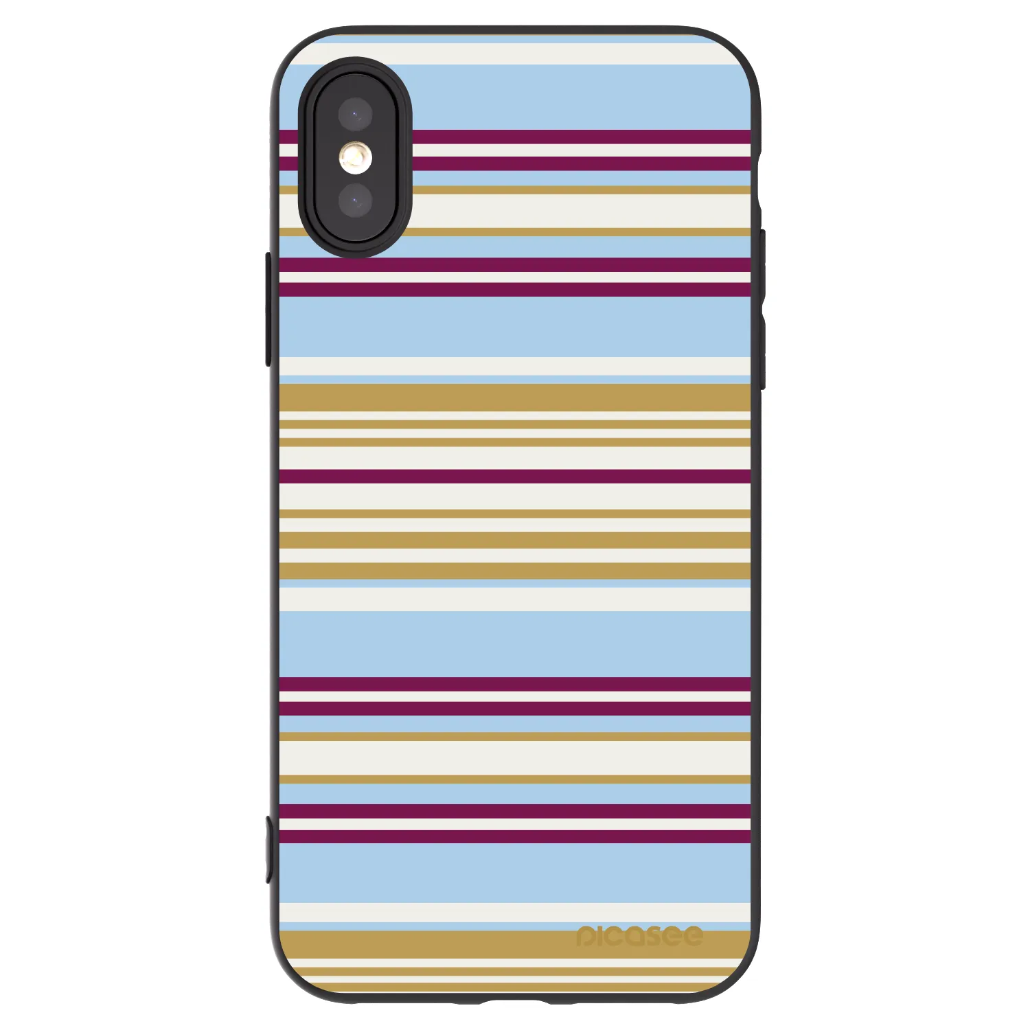 Picasee crna silikonska maskica za Apple iPhone X/XS - Souvenir