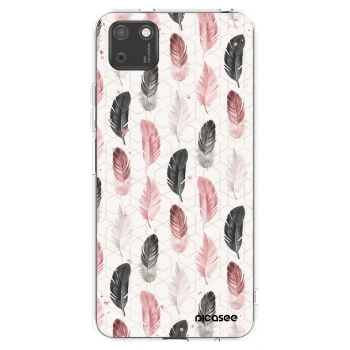 Picasee silikonska prozirna maskica za Huawei Y5P - Feather 2