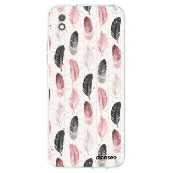 Picasee crna silikonska maskica za Xiaomi Redmi 9A - Feather 2