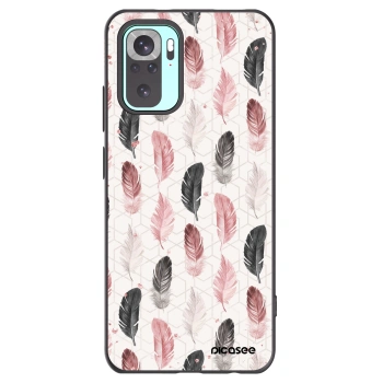Picasee crna silikonska maskica za Xiaomi Redmi Note 10 Pro - Feather 2