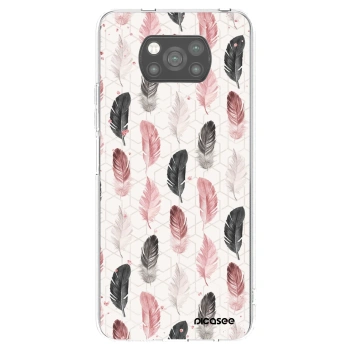 Picasee crna silikonska maskica za Xiaomi Poco X3 Pro - Feather 2