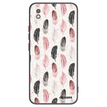 Picasee crna silikonska maskica za Xiaomi Redmi 9AT - Feather 2