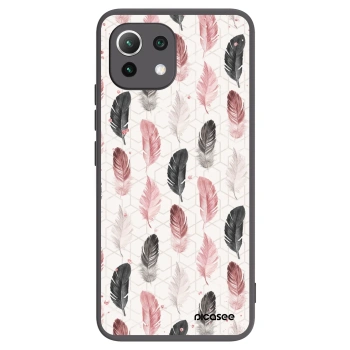 Picasee crna silikonska maskica za Xiaomi Mi 11 Lite - Feather 2