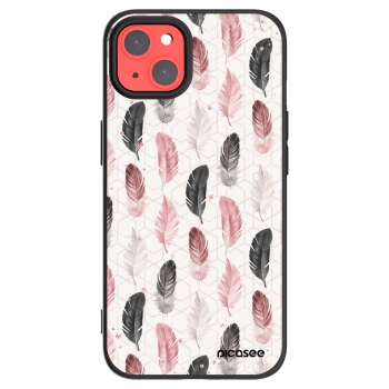Picasee crna silikonska maskica za Apple iPhone 13 - Feather 2