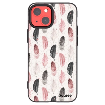Picasee crna silikonska maskica za Apple iPhone 13 mini - Feather 2