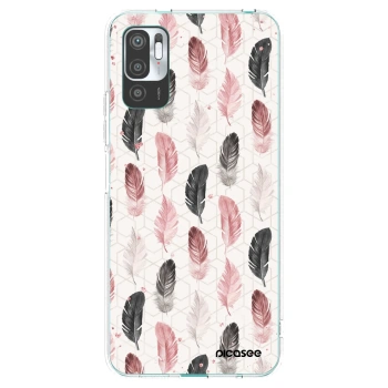 Picasee silikonska prozirna maskica za Xiaomi Redmi Note 10 5G - Feather 2