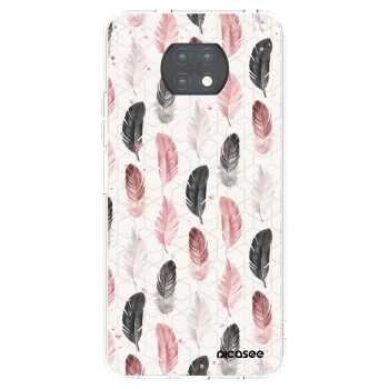 Picasee silikonska prozirna maskica za Xiaomi Redmi Note 9T - Feather 2
