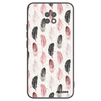 Picasee crna silikonska maskica za Xiaomi Redmi Note 9T - Feather 2