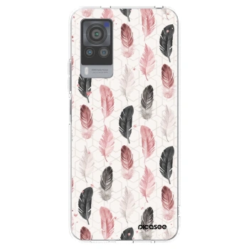 Picasee silikonska prozirna maskica za Vivo X60 Pro 5G - Feather 2