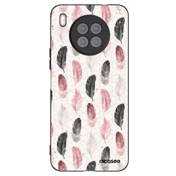 Picasee crna silikonska maskica za Huawei Nova 8i - Feather 2