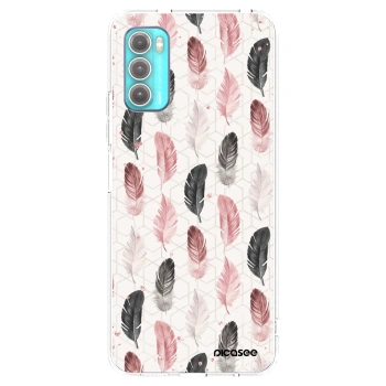 Picasee silikonska prozirna maskica za Motorola Moto G60 - Feather 2