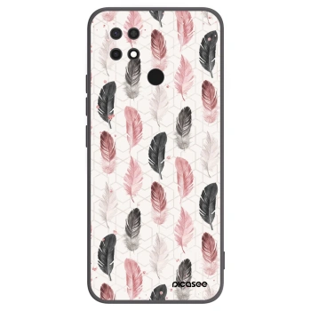 Picasee crna silikonska maskica za Xiaomi Redmi 10C - Feather 2