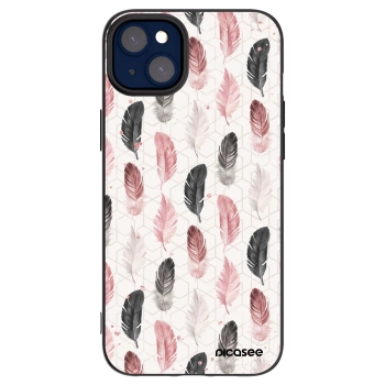 Picasee crna silikonska maskica za Apple iPhone 14 Plus - Feather 2