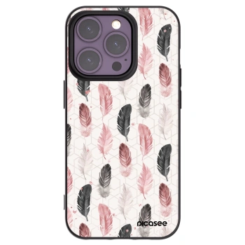 Picasee crna silikonska maskica za Apple iPhone 14 Pro - Feather 2