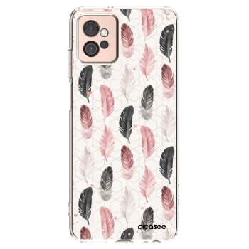 Picasee silikonska prozirna maskica za Motorola Moto G32 - Feather 2