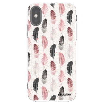Picasee silikonska prozirna maskica za Apple iPhone X/XS - Feather 2