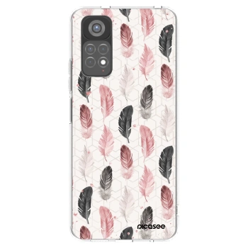 Picasee silikonska prozirna maskica za Xiaomi Redmi Note 11S 5G - Feather 2