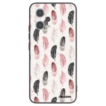 Picasee crna silikonska maskica za Xiaomi Redmi Note 12 5G - Feather 2