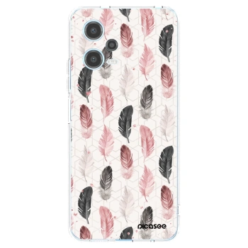 Picasee silikonska prozirna maskica za Xiaomi Redmi Note 12 5G - Feather 2