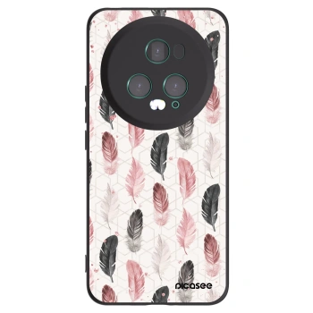 Picasee crna silikonska maskica za Honor Magic5 Pro - Feather 2