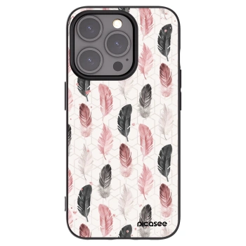 Picasee crna silikonska maskica za Apple iPhone 15 Pro - Feather 2