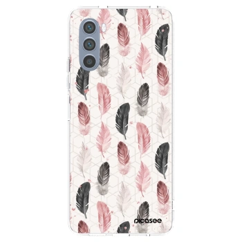 Picasee silikonska prozirna maskica za Motorola Moto G62 - Feather 2