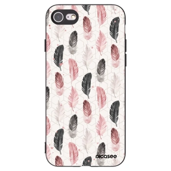 Picasee crna silikonska maskica za Apple iPhone 7 - Feather 2