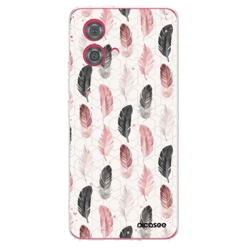Picasee silikonska prozirna maskica za Motorola Moto G84 5G - Feather 2