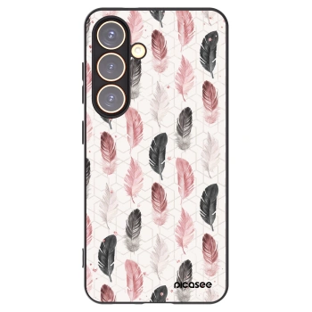 Picasee crna silikonska maskica za Samsung Galaxy S24 S921B 5G - Feather 2