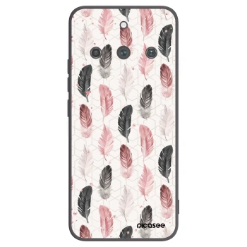 Picasee crna silikonska maskica za Realme 11 Pro+ - Feather 2