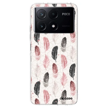 Picasee silikonska prozirna maskica za Xiaomi Poco X6 Pro - Feather 2