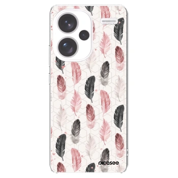 Picasee silikonska prozirna maskica za Xiaomi Redmi Note 13 Pro+ 5G - Feather 2