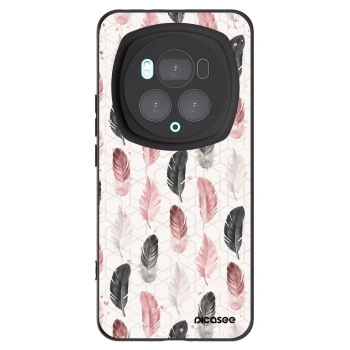 Picasee crna silikonska maskica za Honor Magic6 Pro - Feather 2