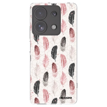 Picasee silikonska prozirna maskica za Xiaomi Redmi Note 13 Pro 4G - Feather 2