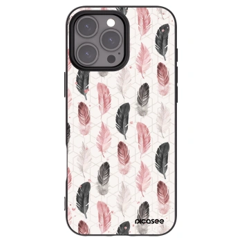 Picasee crna silikonska maskica za Apple iPhone 16 Pro Max - Feather 2