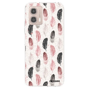 Picasee silikonska prozirna maskica za Motorola Moto G53 5G - Feather 2