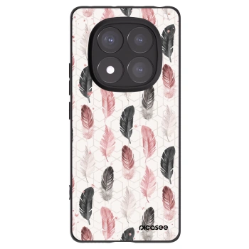 Picasee crna silikonska maskica za Xiaomi Redmi Note 14 Pro+ 5G - Feather 2
