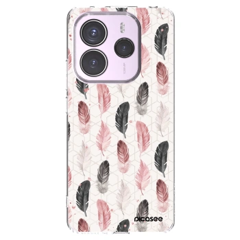 Picasee silikonska prozirna maskica za Xiaomi Redmi Note 14 5G - Feather 2