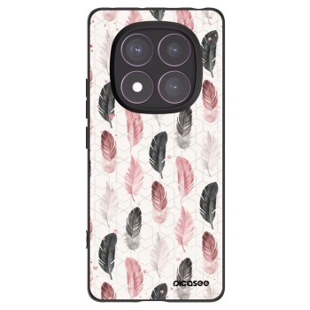 Picasee crna silikonska maskica za Xiaomi Redmi Note 14 Pro 4G - Feather 2