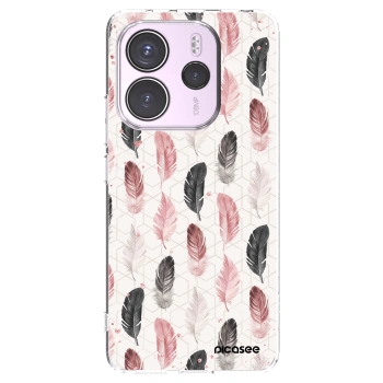 Picasee silikonska prozirna maskica za Xiaomi Redmi Note 14 4G - Feather 2