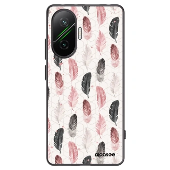 Picasee crna silikonska maskica za Xiaomi Poco F7 Pro 5G - Feather 2