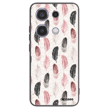 Picasee crna silikonska maskica za Xiaomi Redmi Note 14S - Feather 2